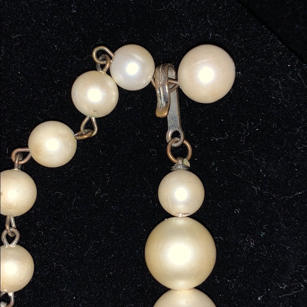 8 in drop Antique Faux Pearls - Excellent Cond - Picture 2 of 4